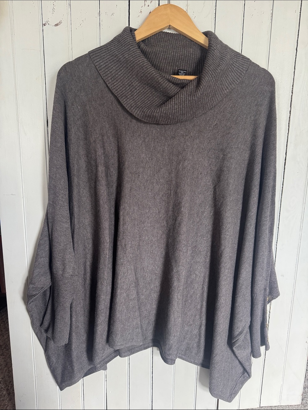 Alfani Cowl Neck Sweater Grey Size 2X